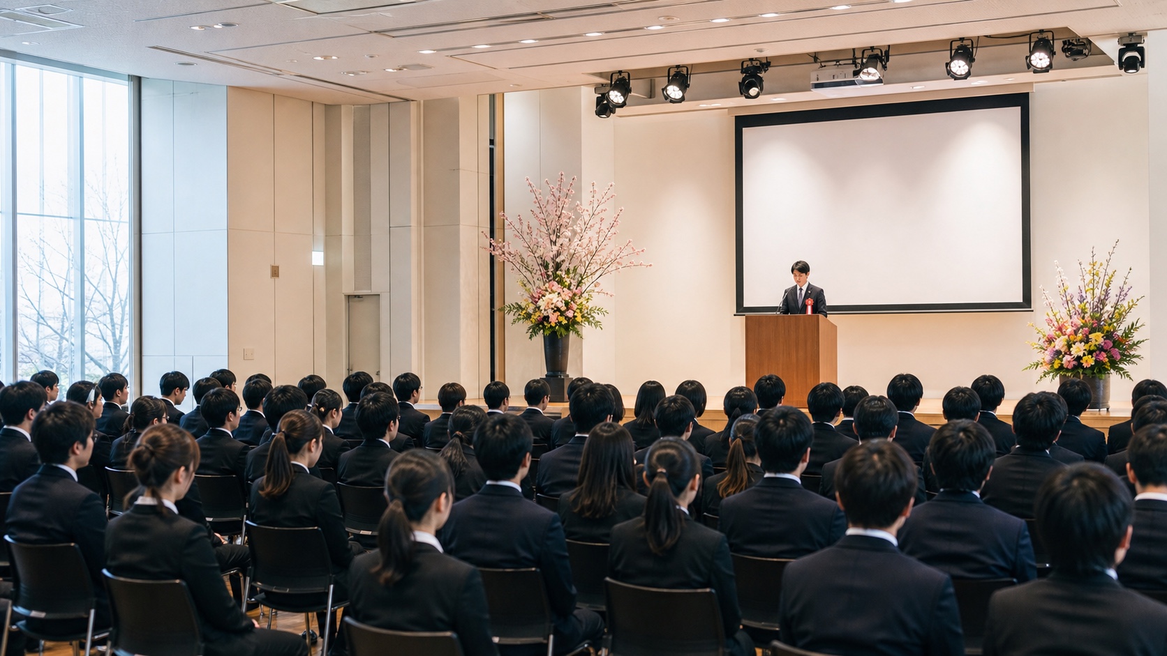 入社式・卒業式の様子